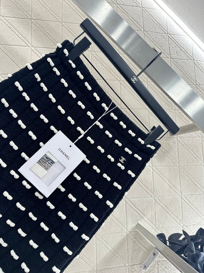 25fw new bow knitted skirt