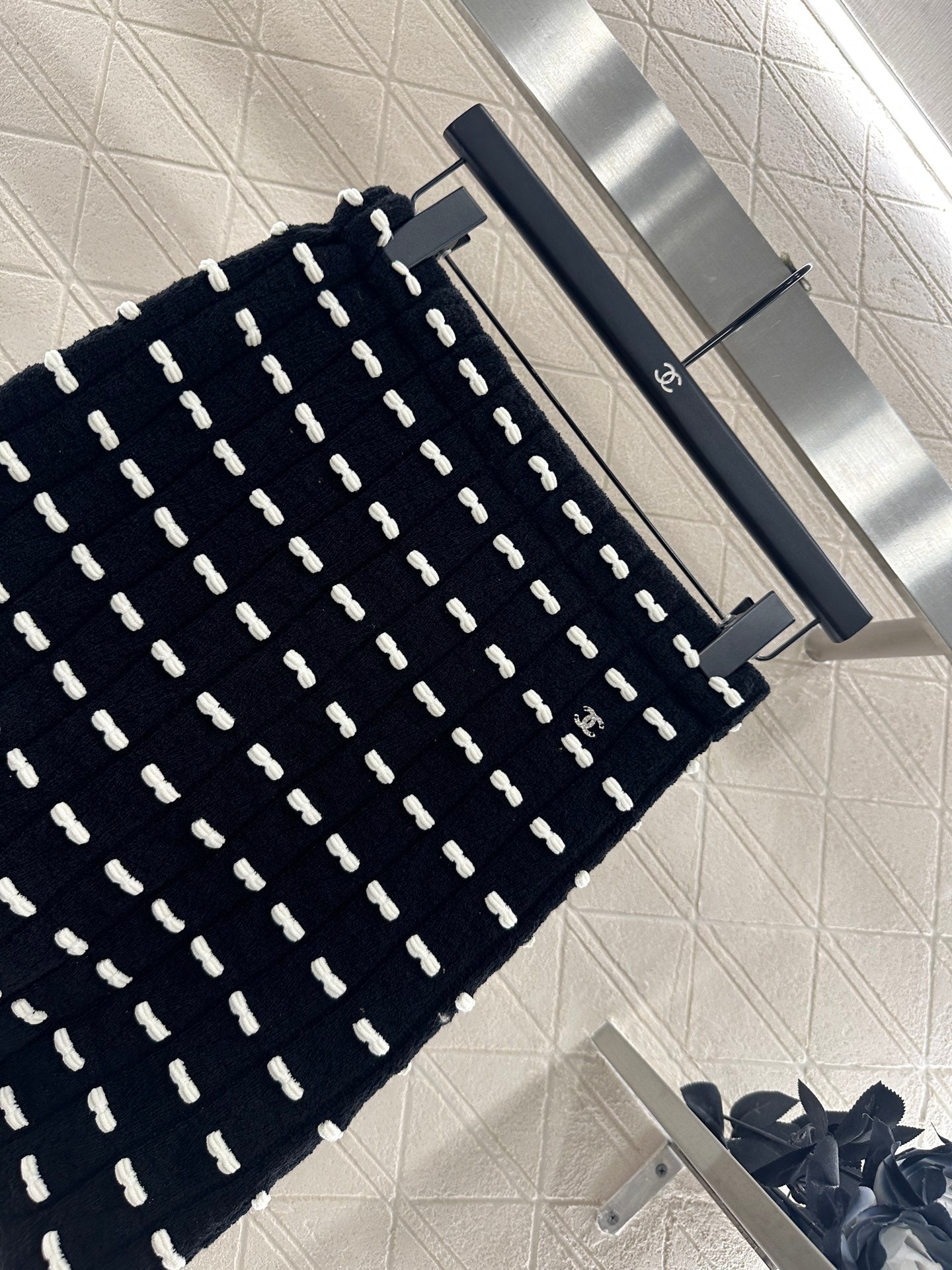 25fw new bow knitted skirt