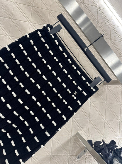 25fw new bow knitted skirt