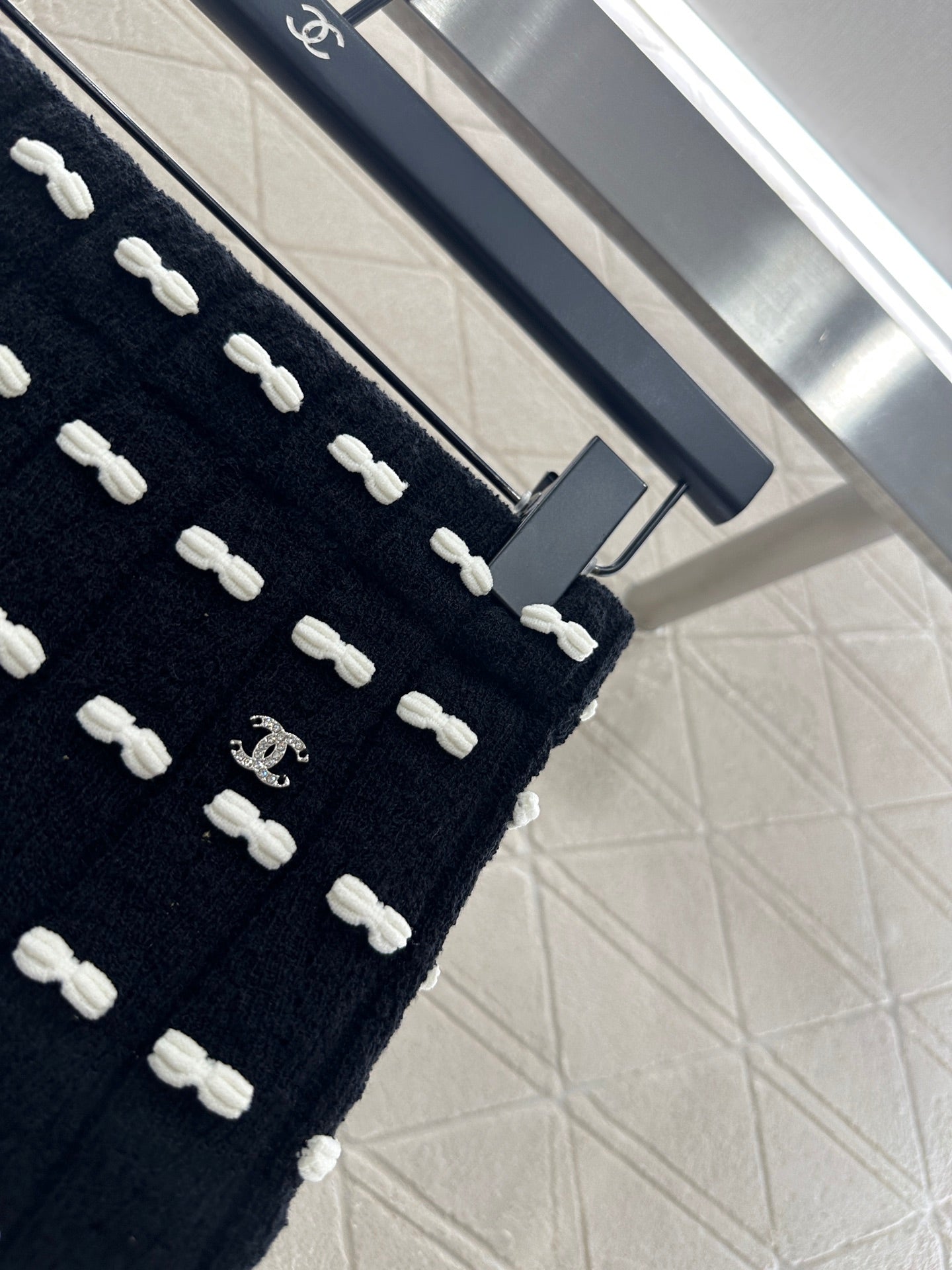 25fw new bow knitted skirt