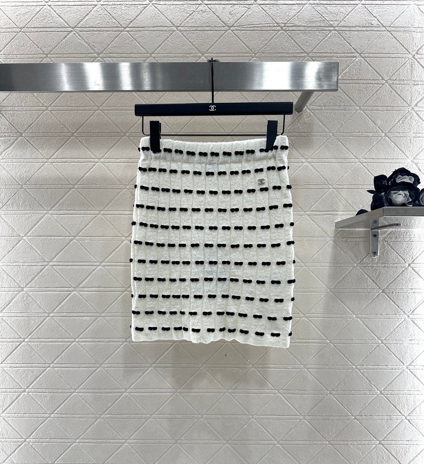 25fw new bow knitted skirt