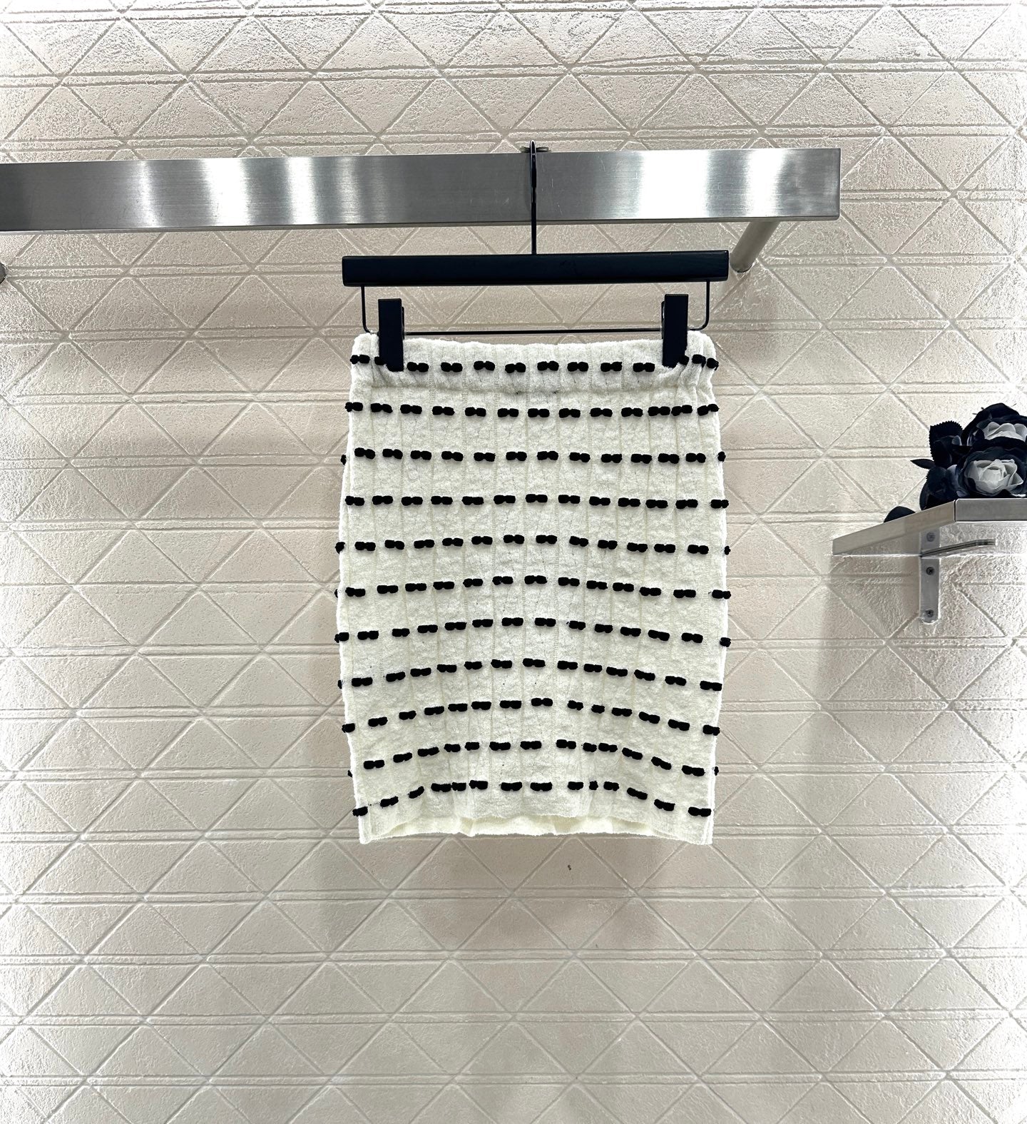 25fw new bow knitted skirt