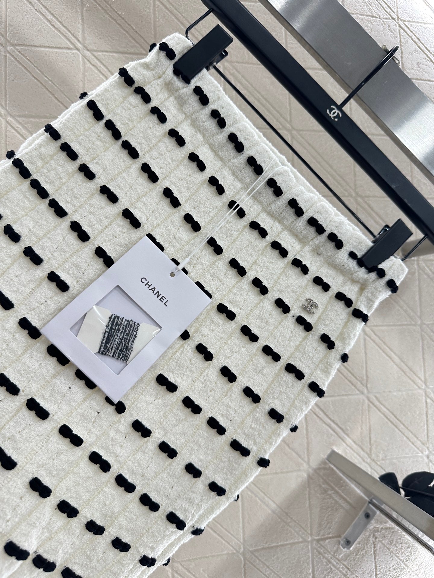 25fw new bow knitted skirt