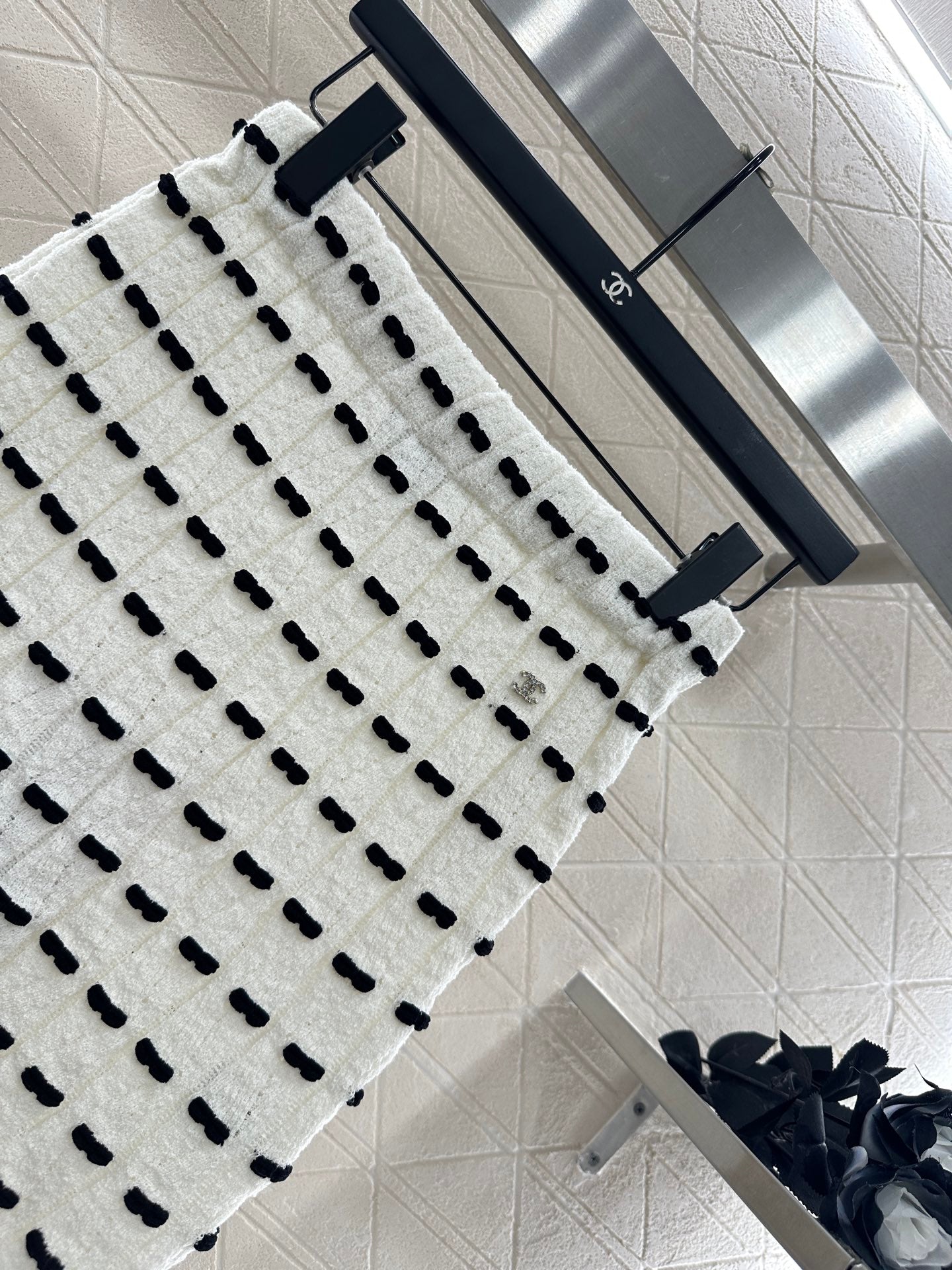 25fw new bow knitted skirt