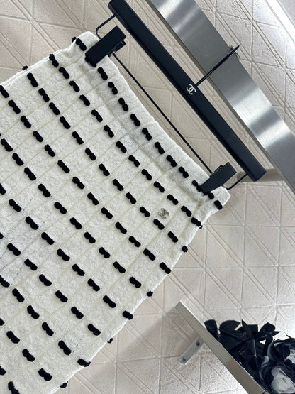 25fw new bow knitted skirt