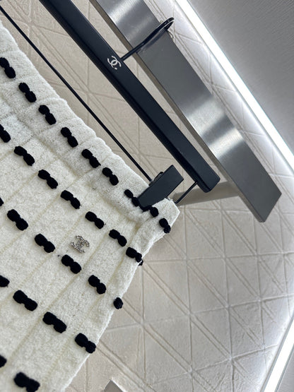 25fw new bow knitted skirt