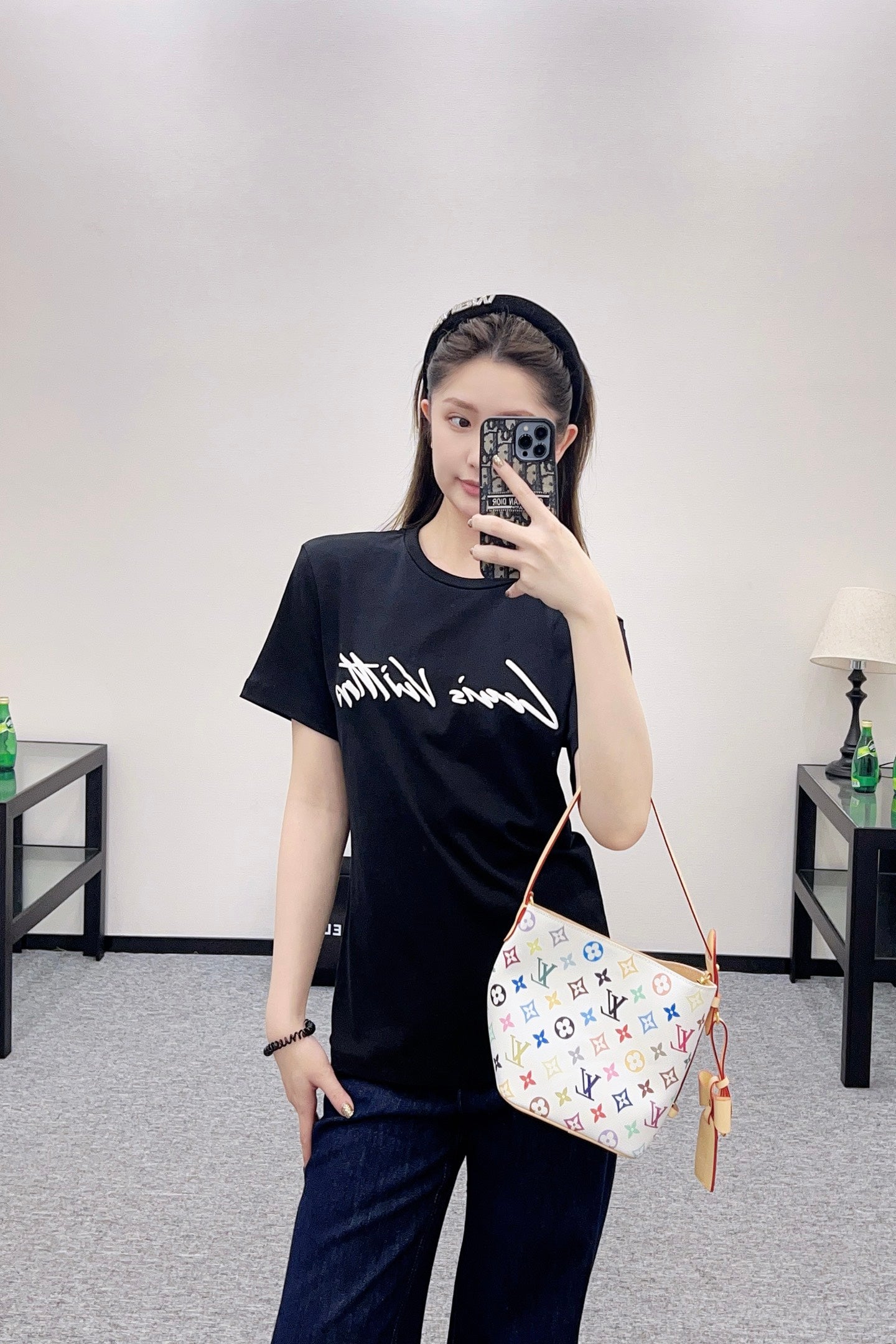 25fw new round neck printed T-shirt