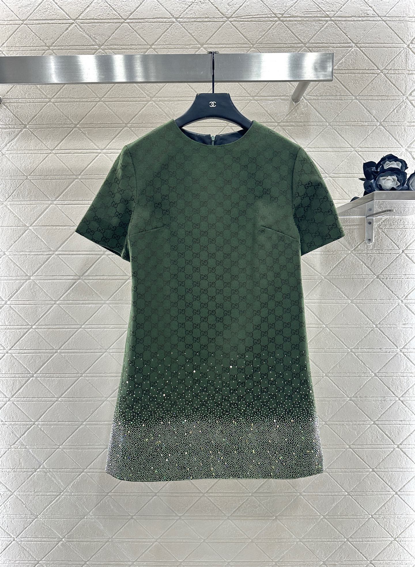 25fw new heavy hot diamond jacquard dress