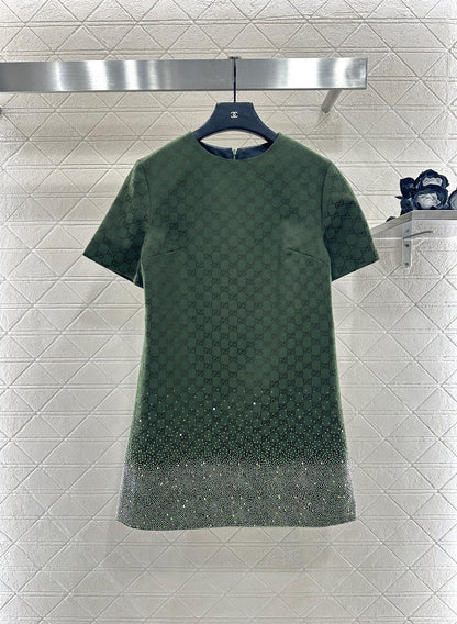 25fw new heavy hot diamond jacquard dress