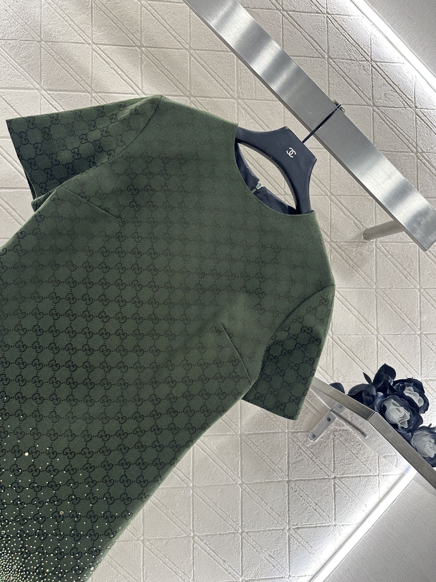 25fw new heavy hot diamond jacquard dress