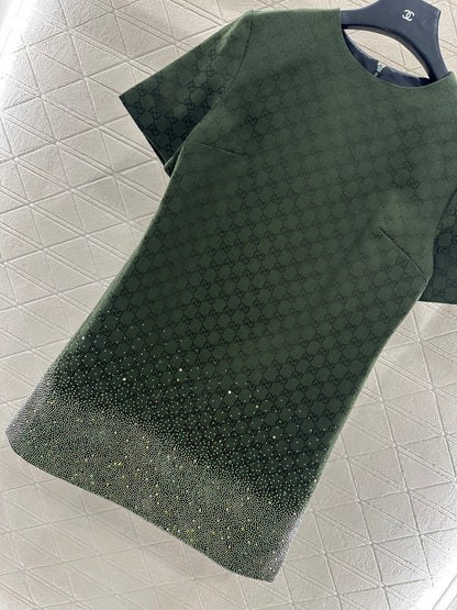 25fw new heavy hot diamond jacquard dress