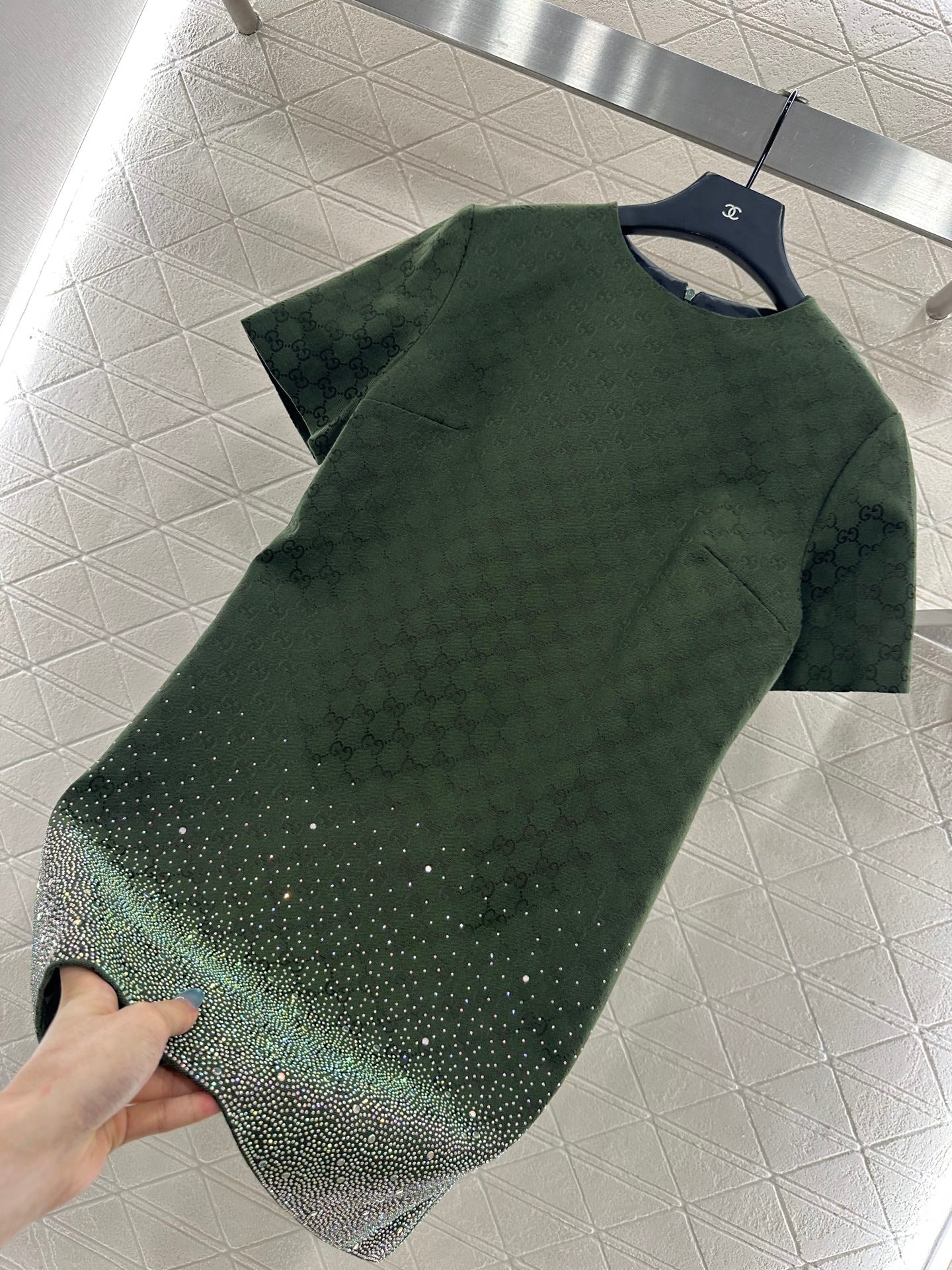 25fw new heavy hot diamond jacquard dress