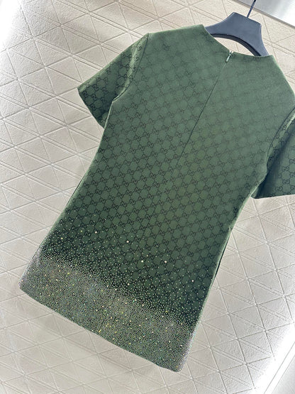 25fw new heavy hot diamond jacquard dress