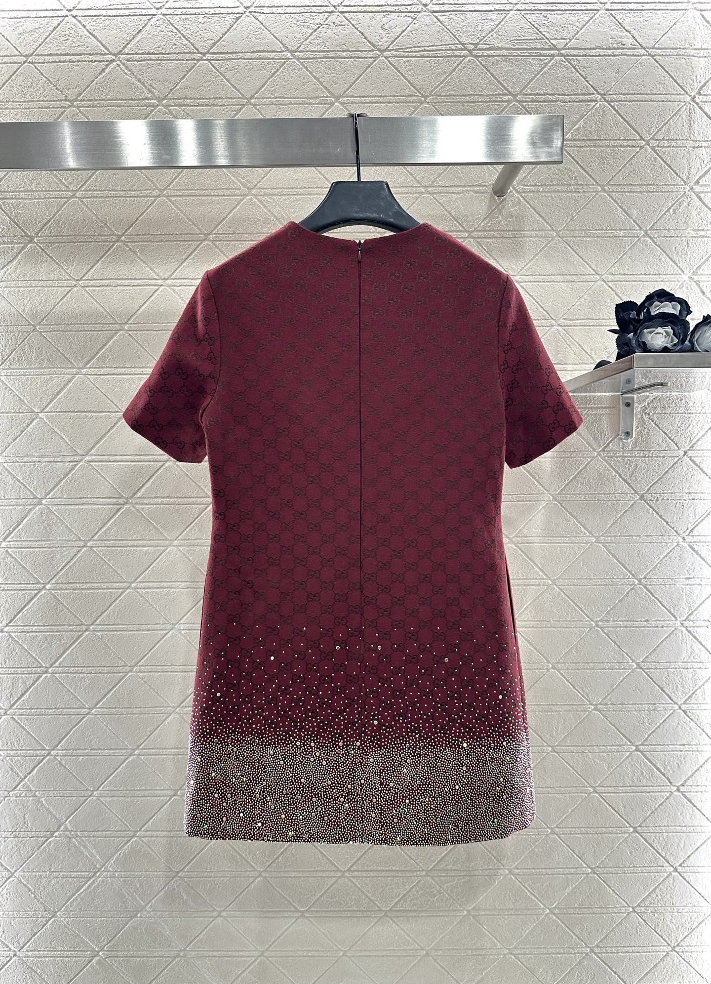 25fw new heavy hot diamond jacquard dress