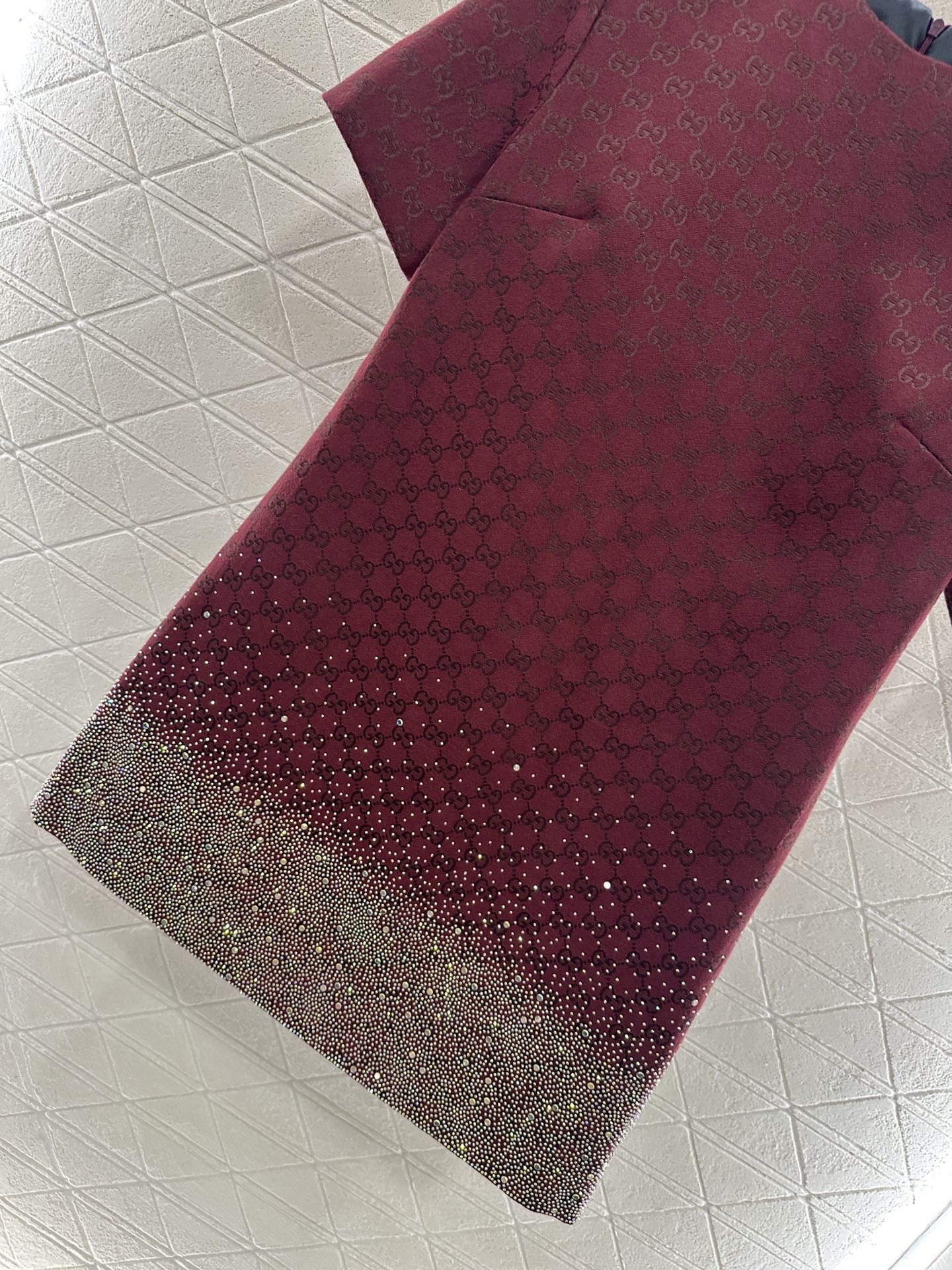 25fw new heavy hot diamond jacquard dress