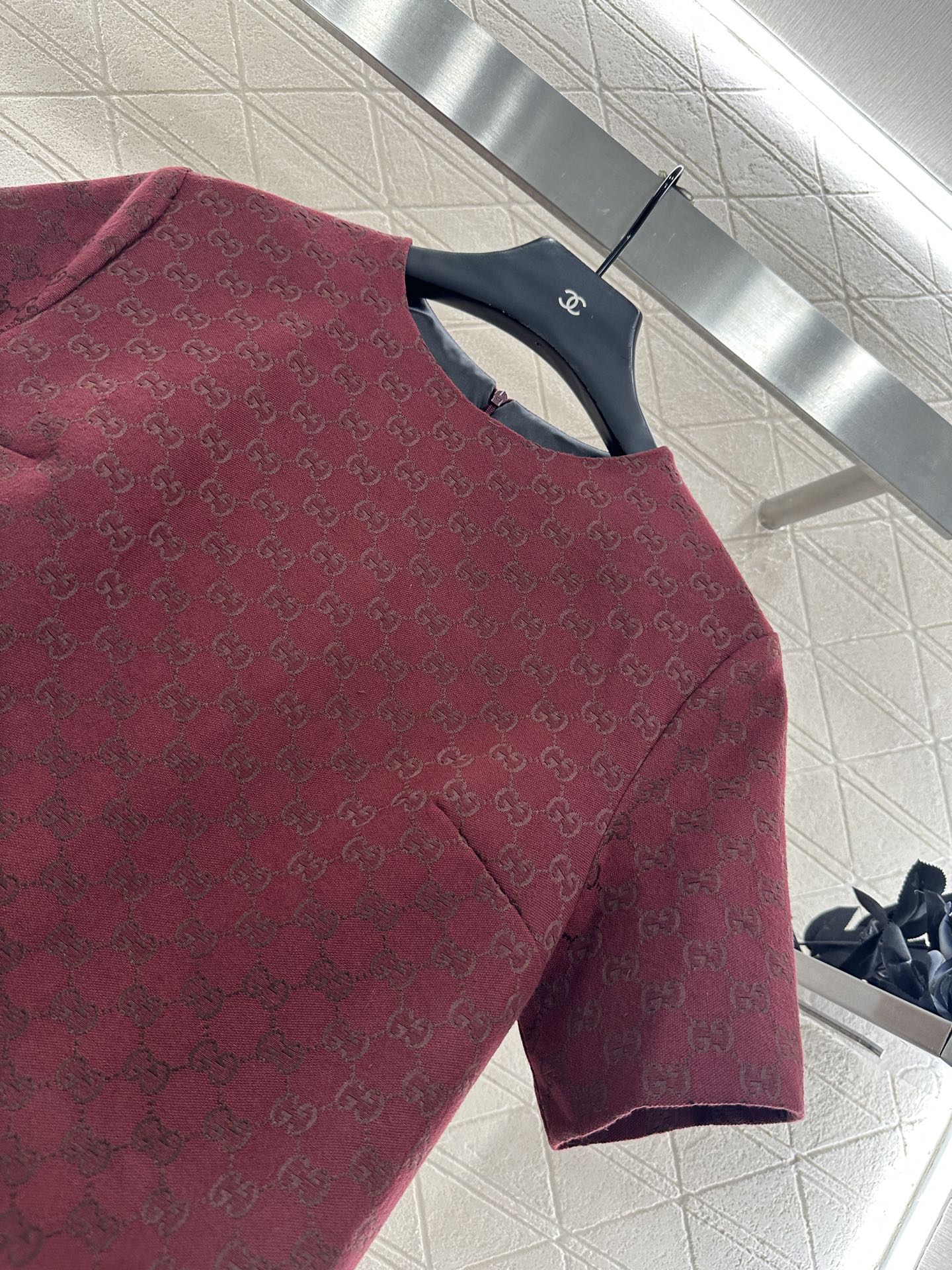 25fw new heavy hot diamond jacquard dress