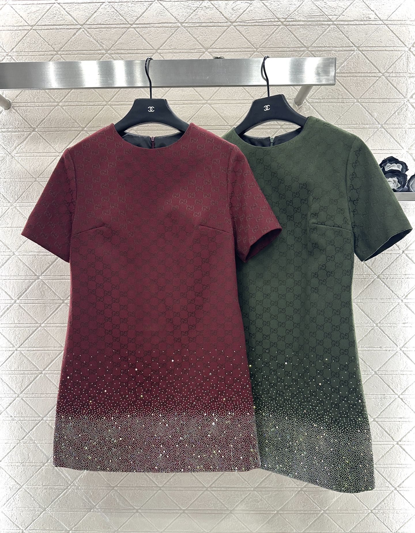 25fw new heavy hot diamond jacquard dress