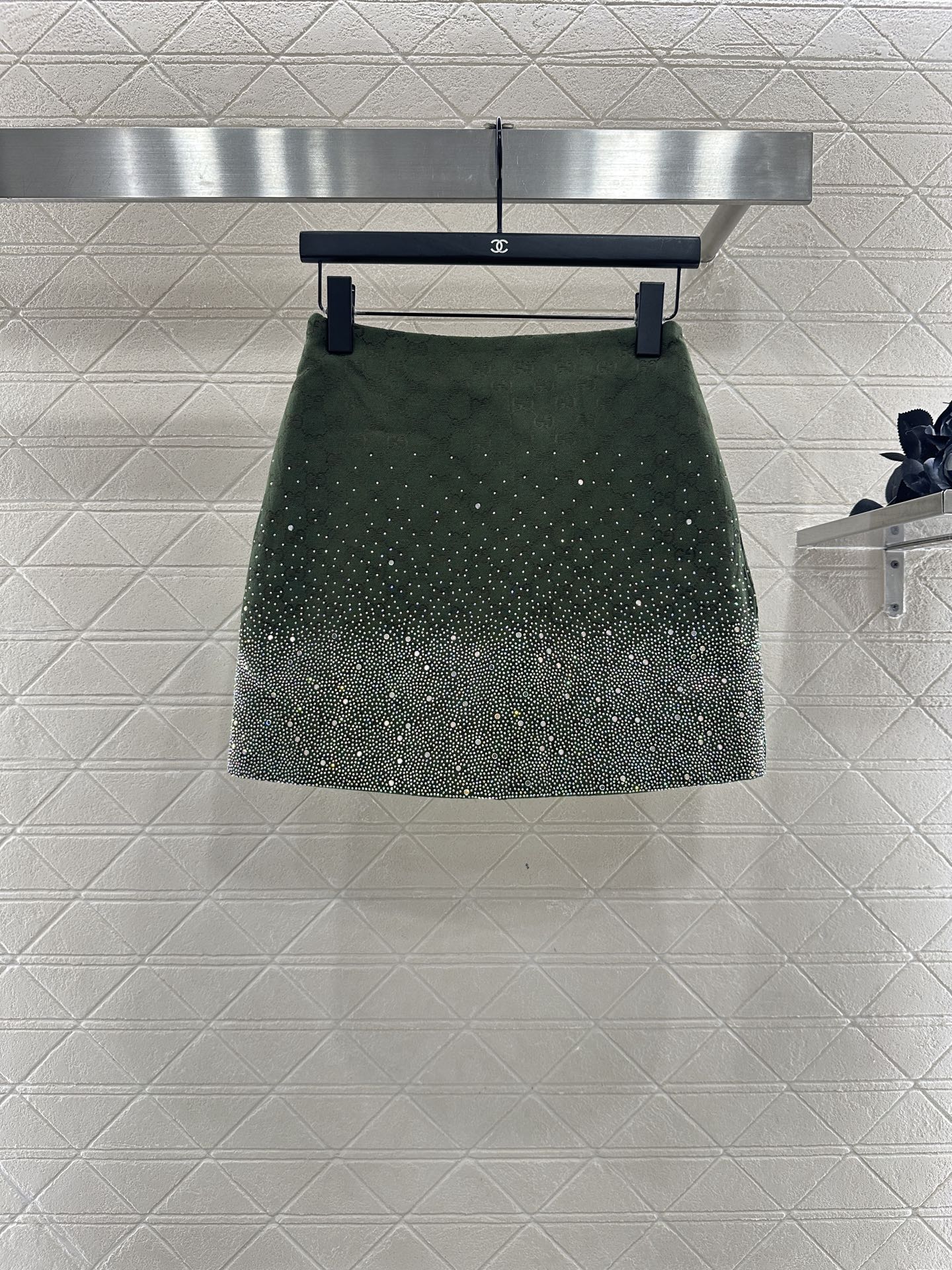 25fw new hot diamond cotton jacket and short skirt suit