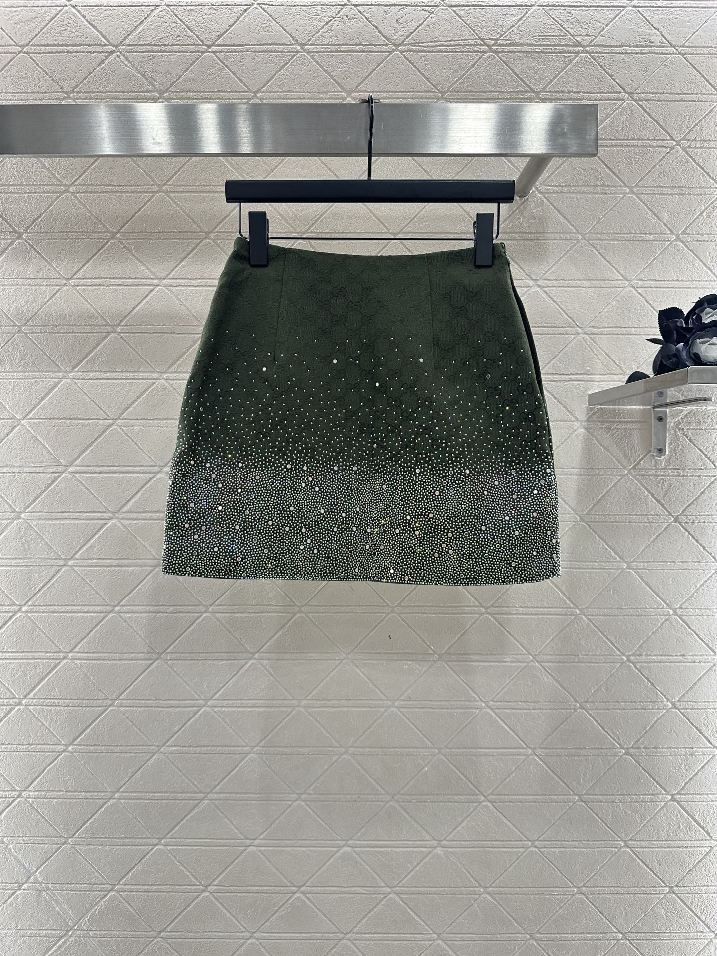 25fw new hot diamond cotton jacket and short skirt suit