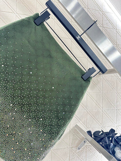 25fw new hot diamond cotton jacket and short skirt suit