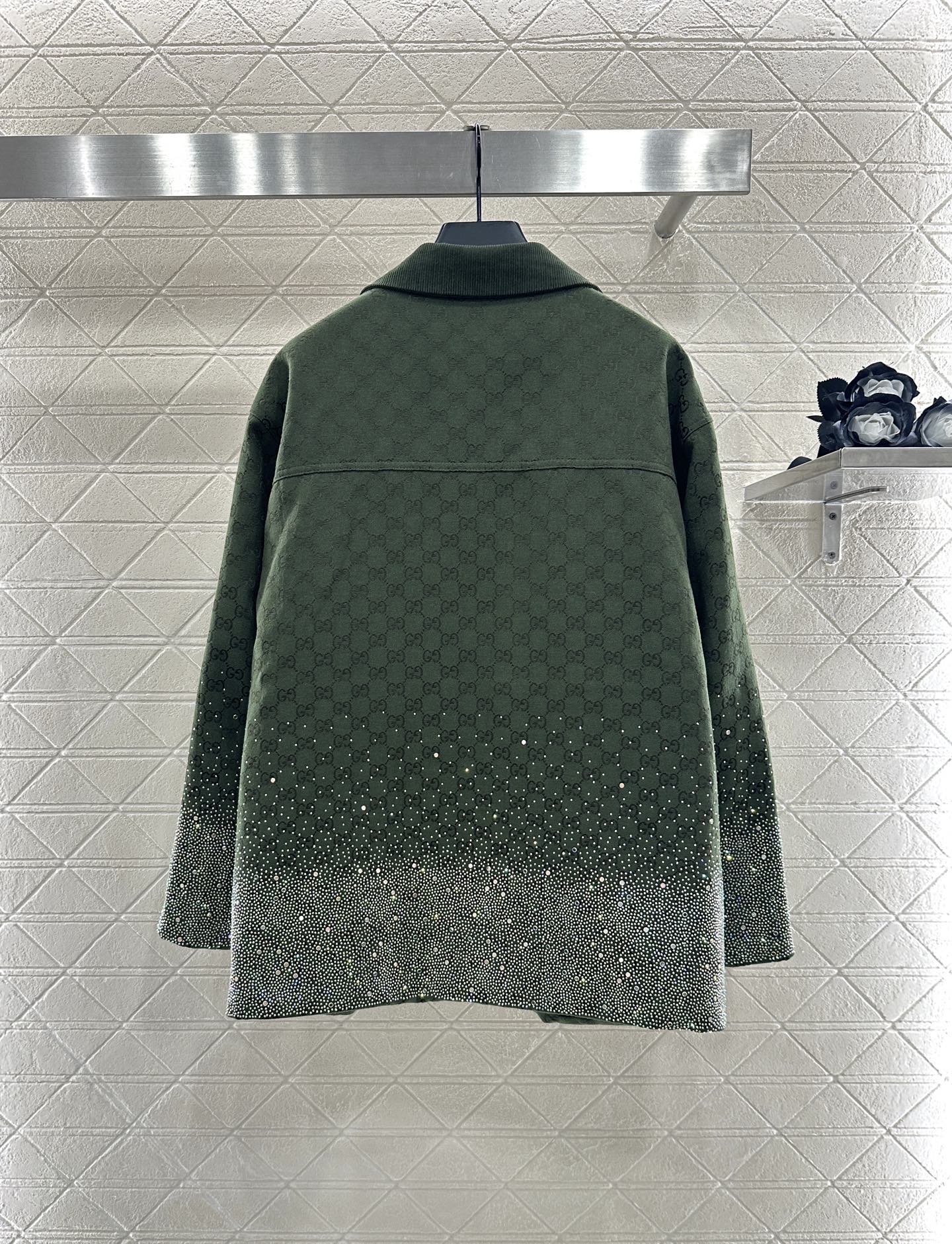 25fw new hot diamond cotton jacket and short skirt suit