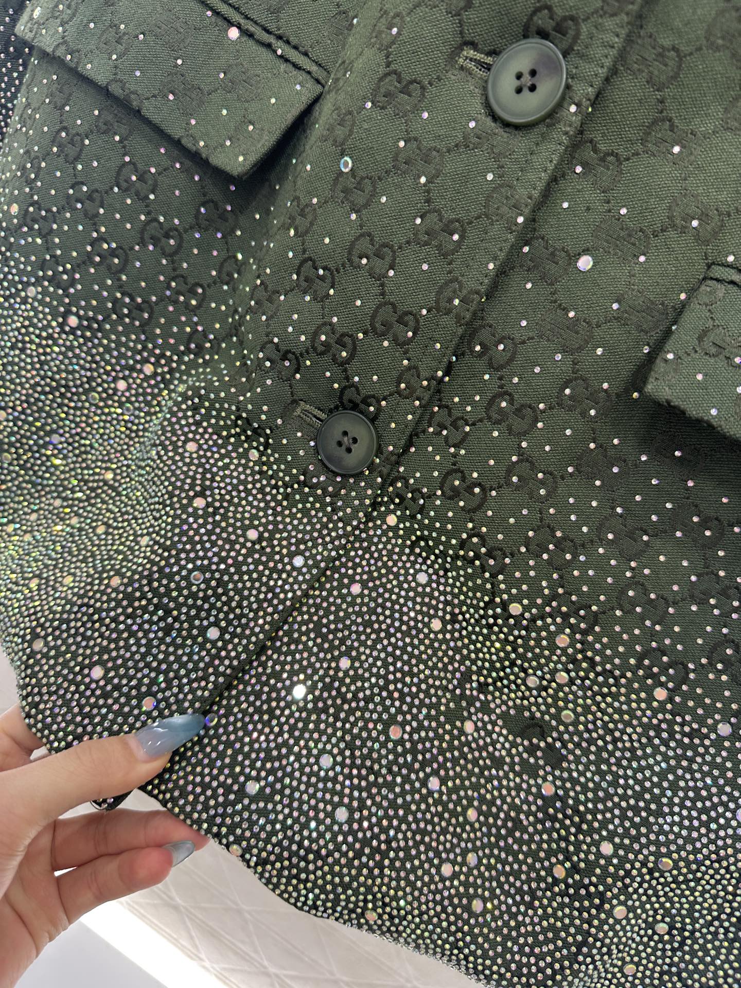 25fw new hot diamond cotton jacket and short skirt suit