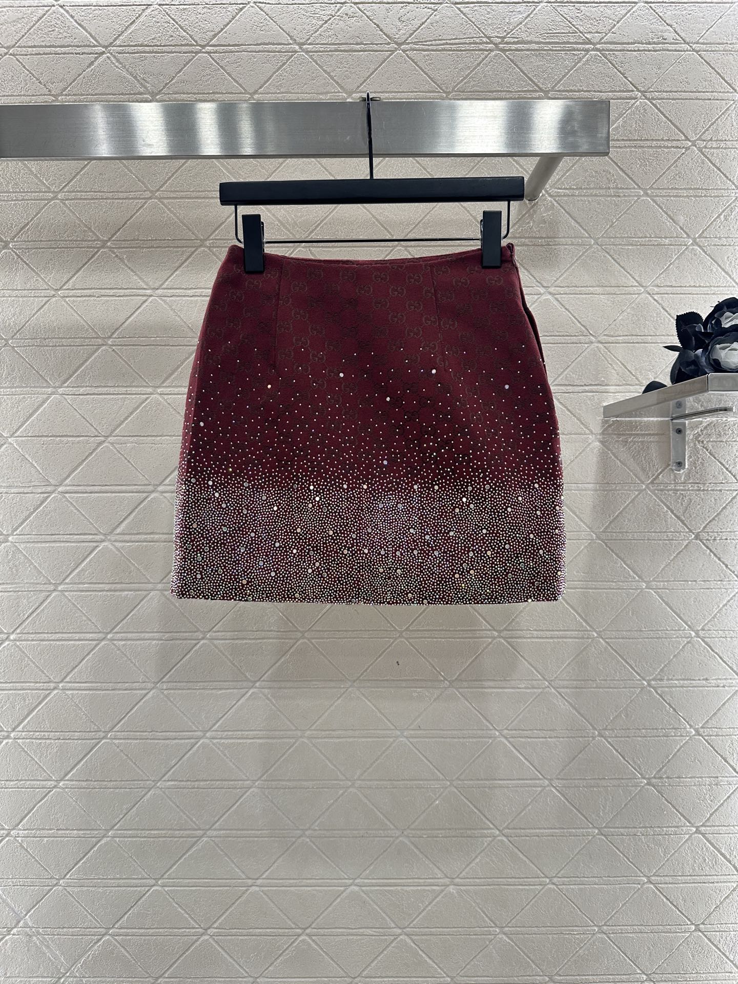 25fw new hot diamond cotton jacket and short skirt suit