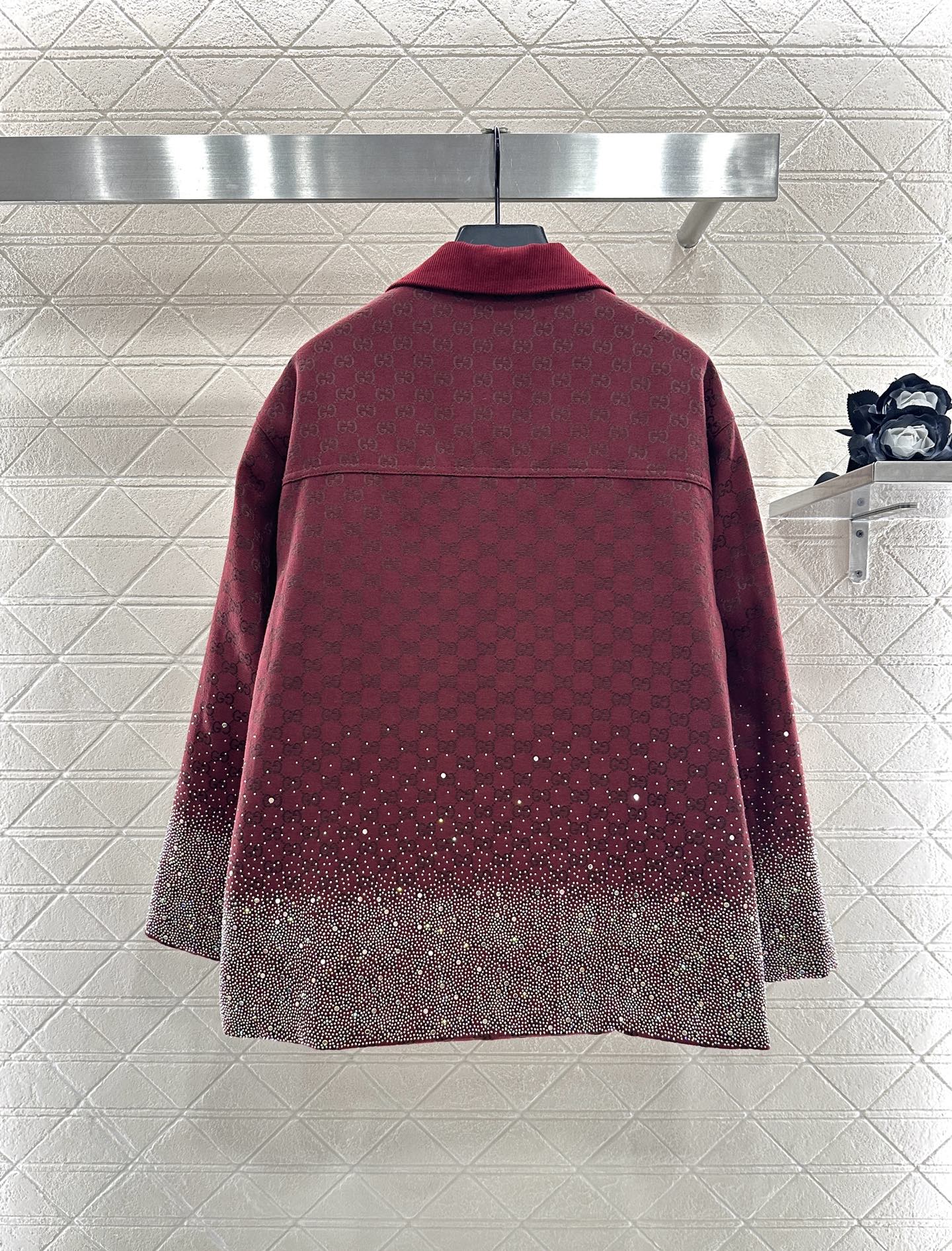 25fw new hot diamond cotton jacket and short skirt suit