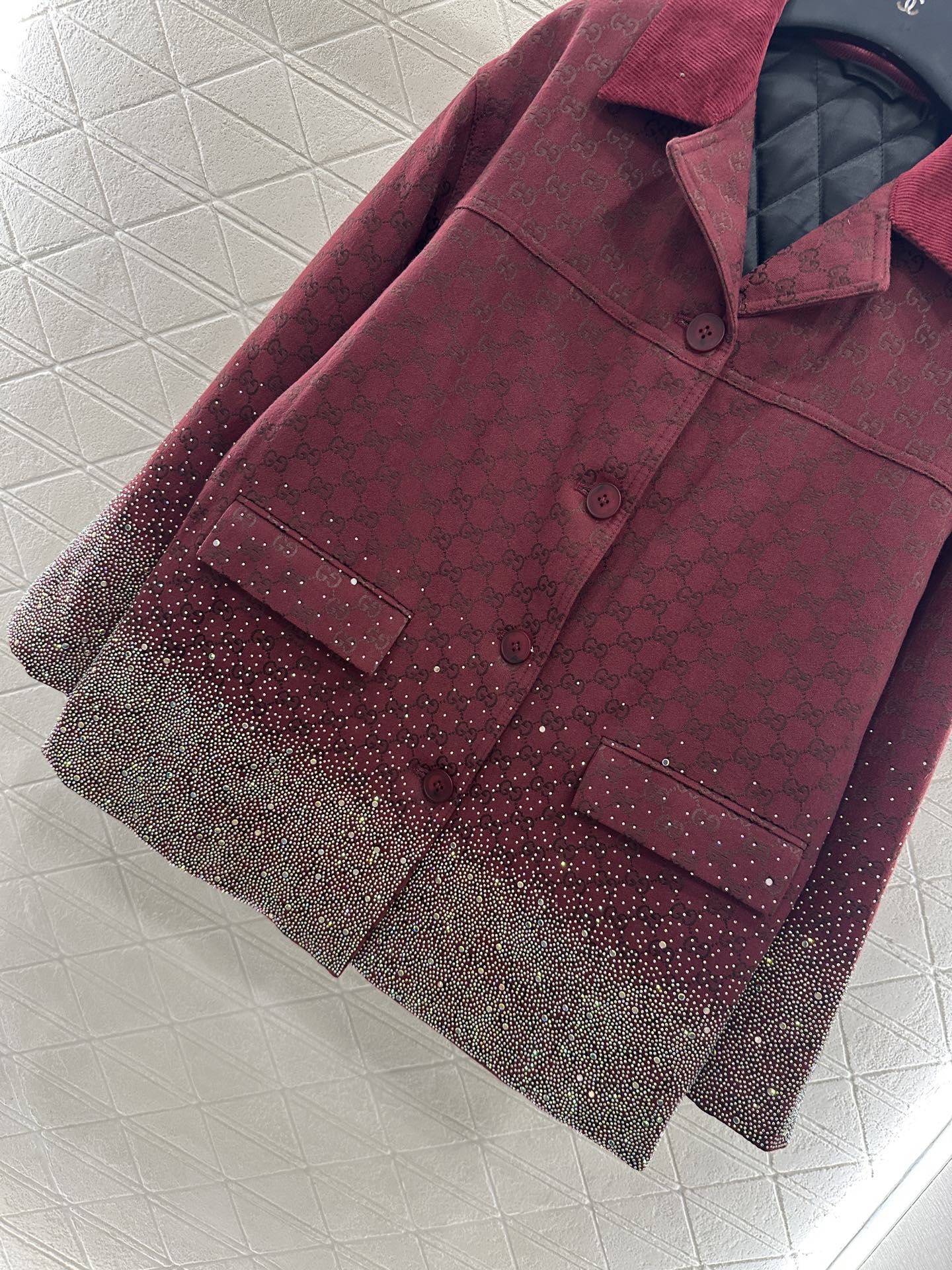 25fw new hot diamond cotton jacket and short skirt suit