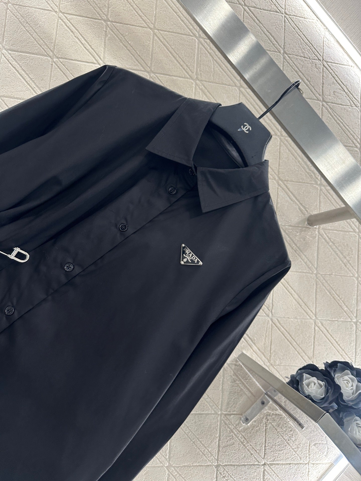 25fw new pin logo shirt