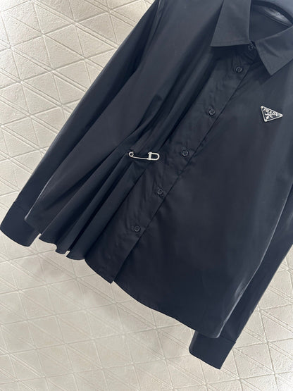 25fw new pin logo shirt