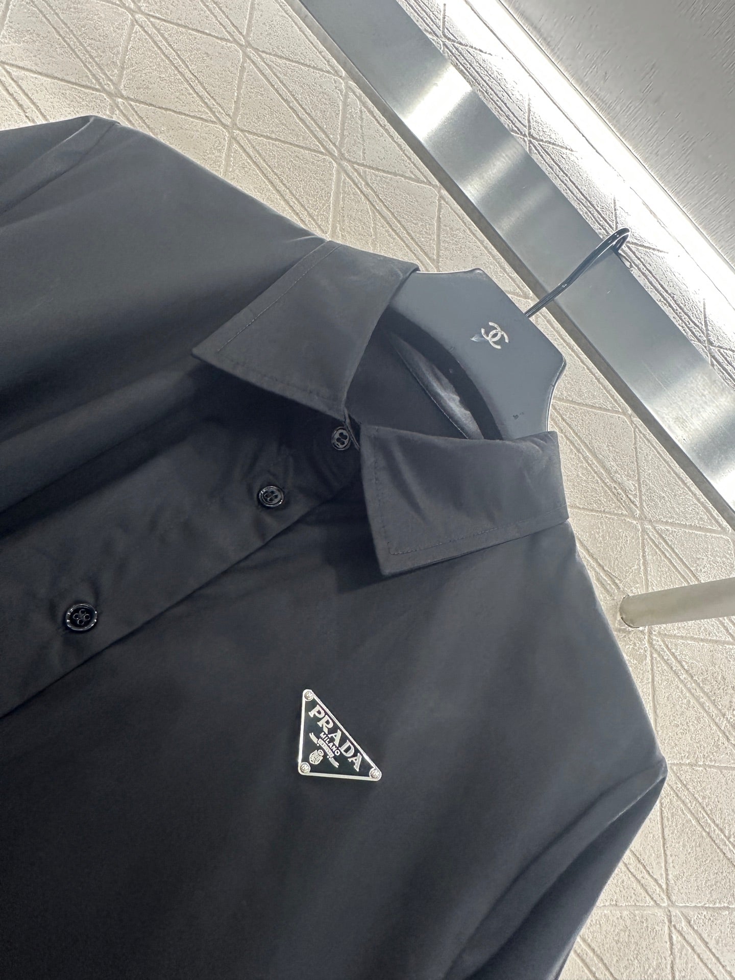 25fw new pin logo shirt