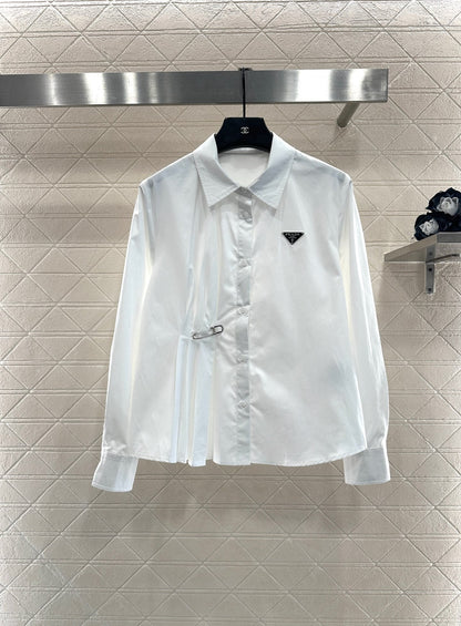 25fw new pin logo shirt