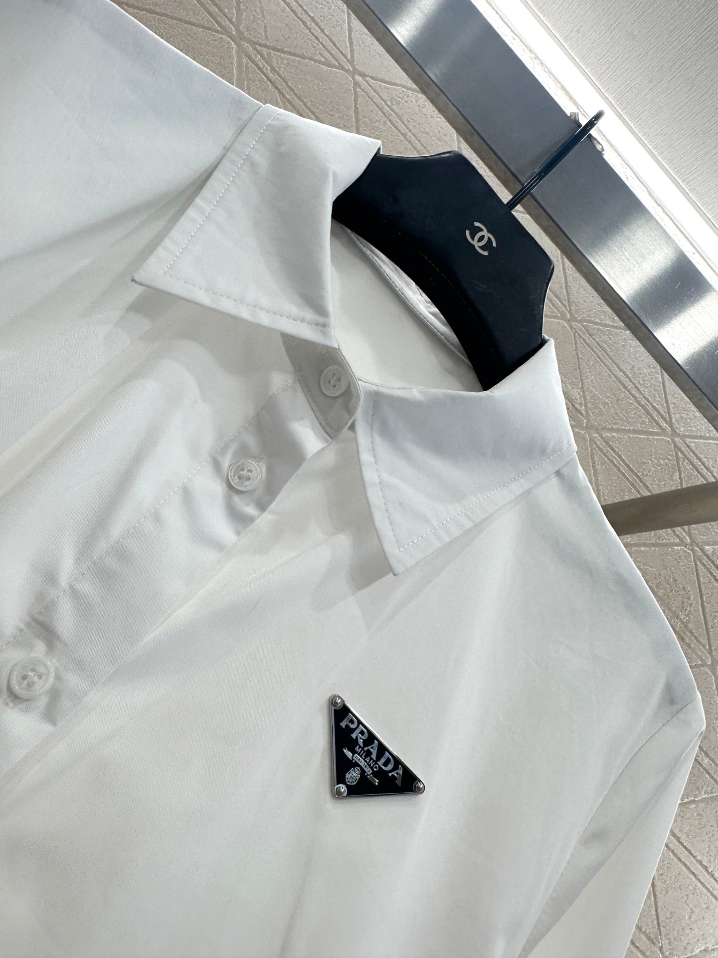 25fw new pin logo shirt