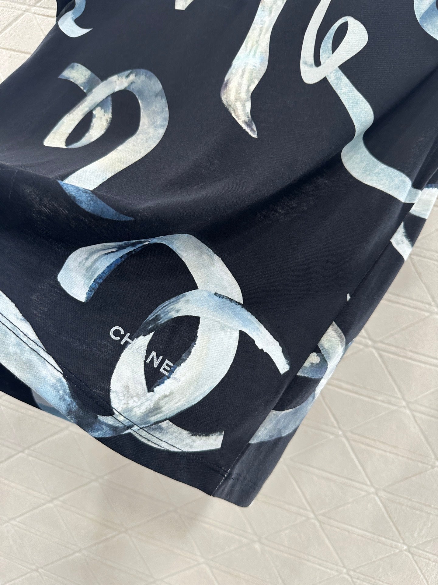 25fw new letter ribbon round neck T-shirt