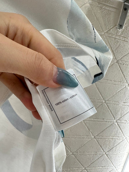 25fw new letter ribbon round neck T-shirt