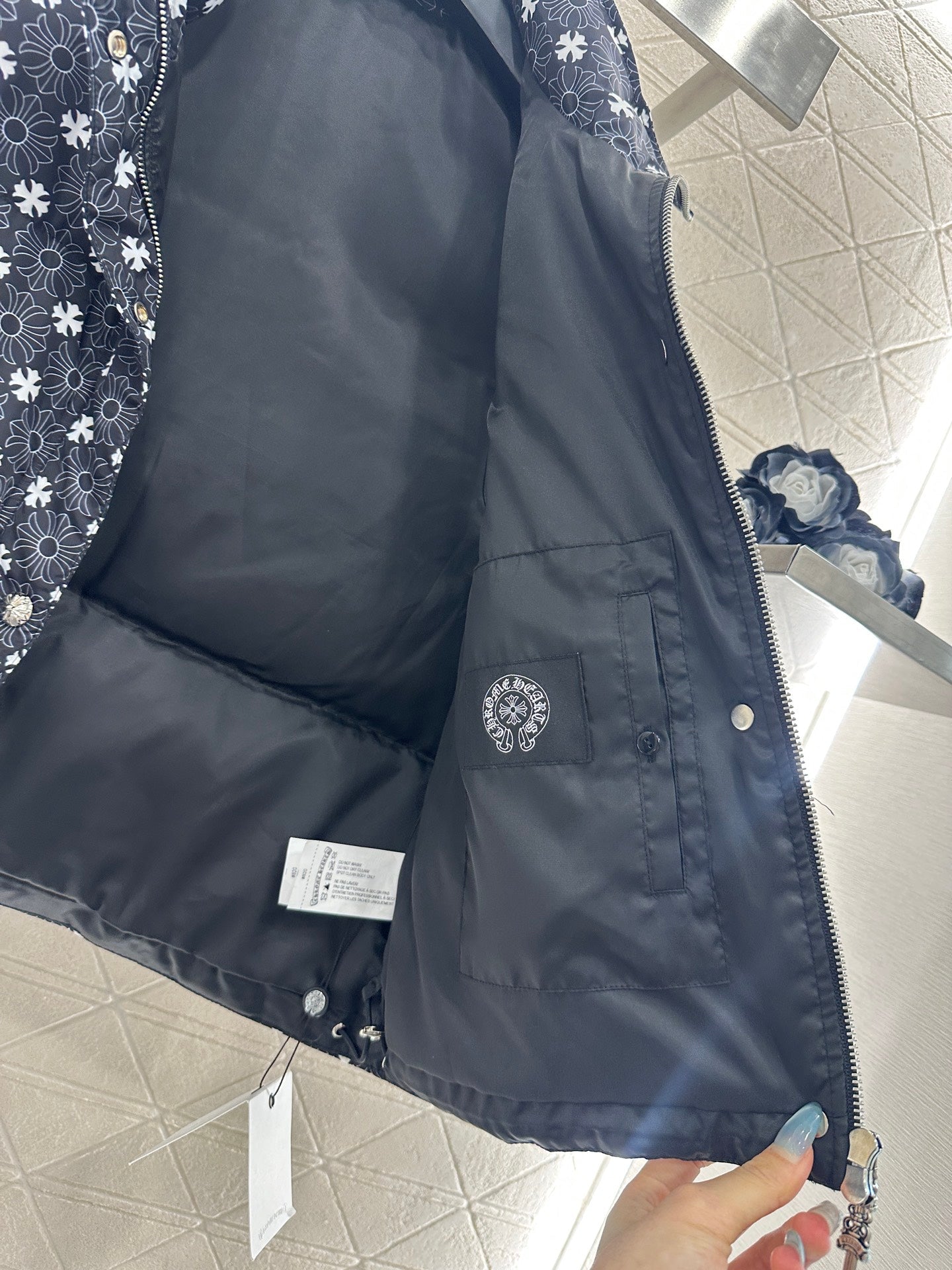 25fw new cross print cotton vest