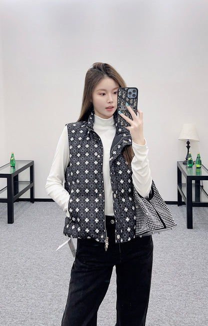 25fw new cross print cotton vest