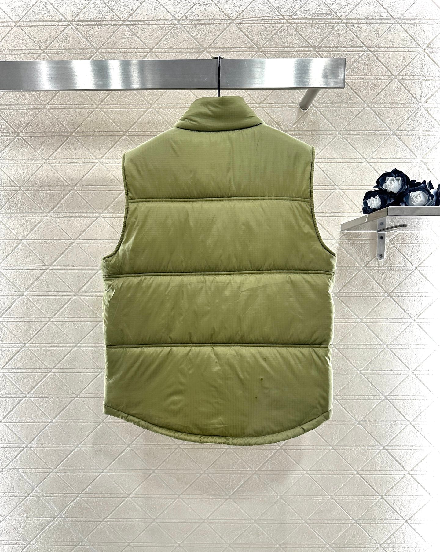 25fw new stand collar cotton vest