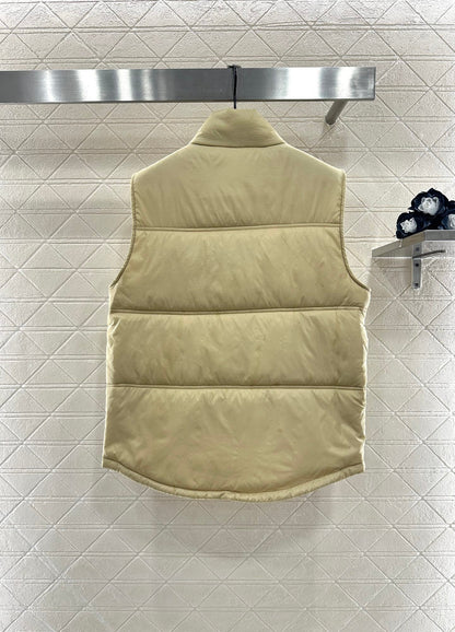 25fw new stand collar cotton vest