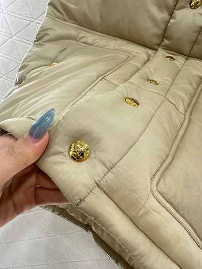 25fw new stand collar cotton vest