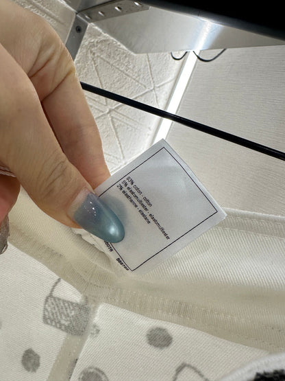 25fw new printed slim-fit trousers