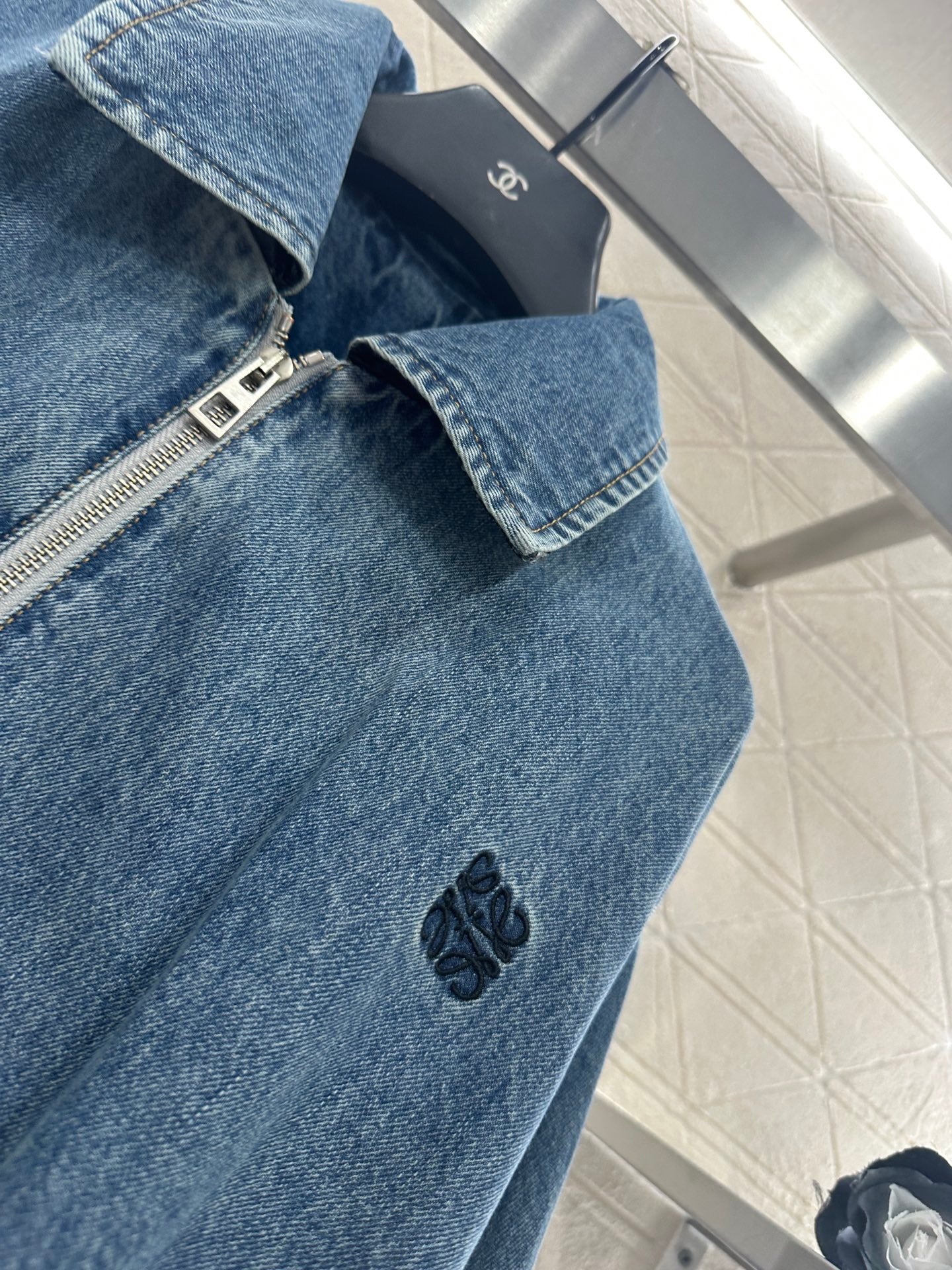 25fw new zipper denim jacket