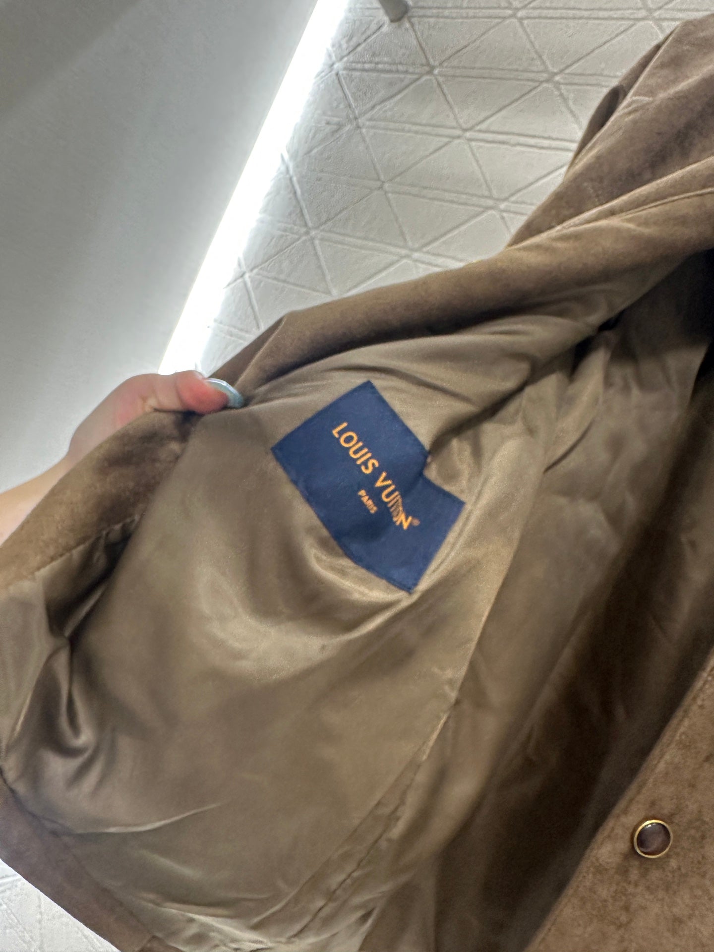 25fw new embroidered suede shirt jacket