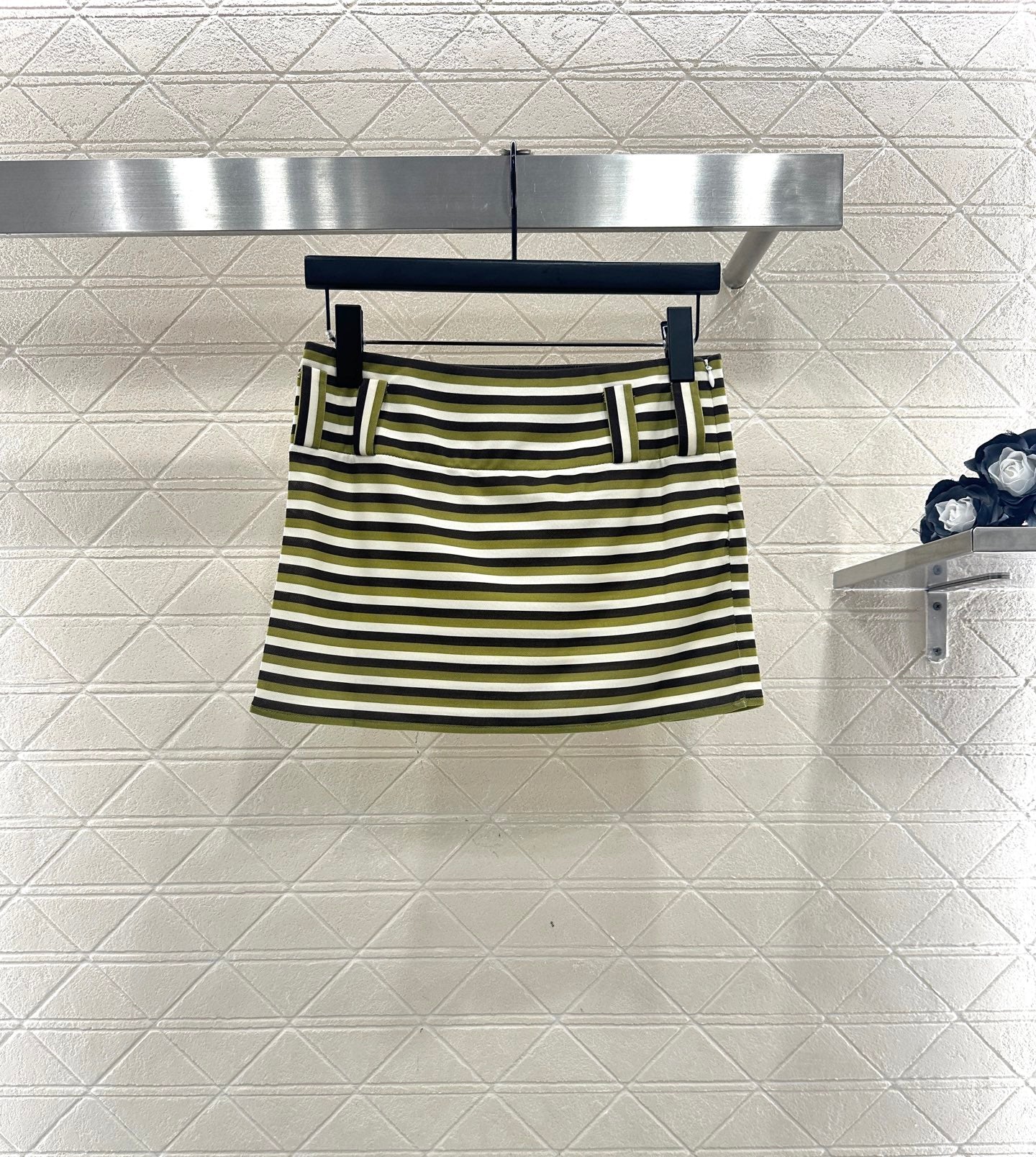 25fw new short one-shoulder top and skirt suit