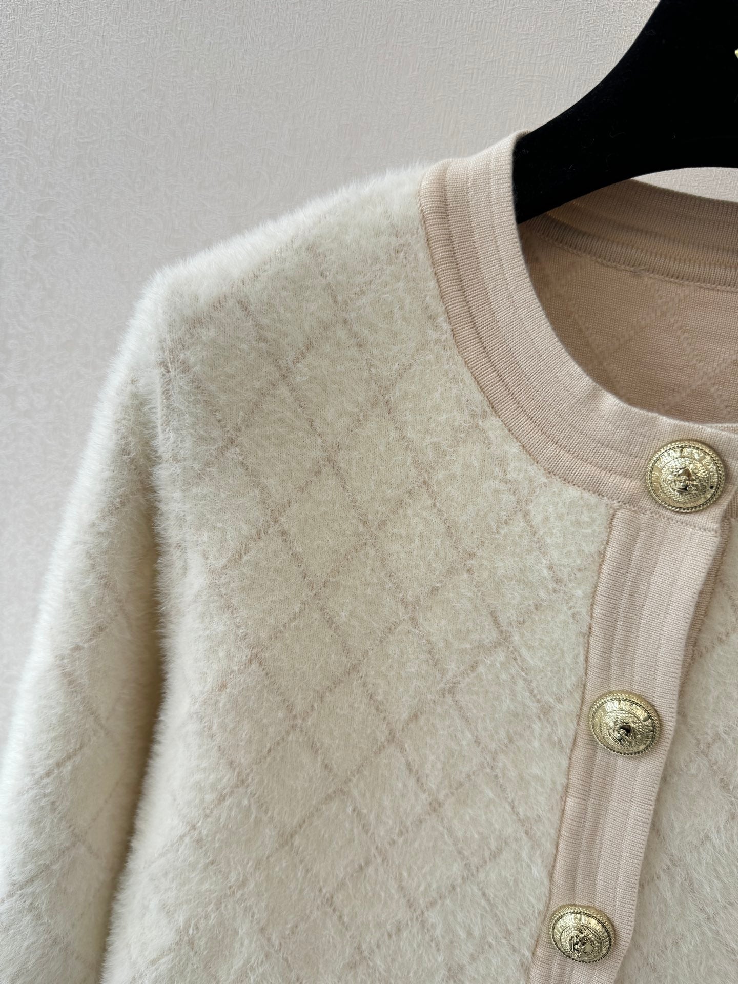 25fw new diamond wool knitted cardigan