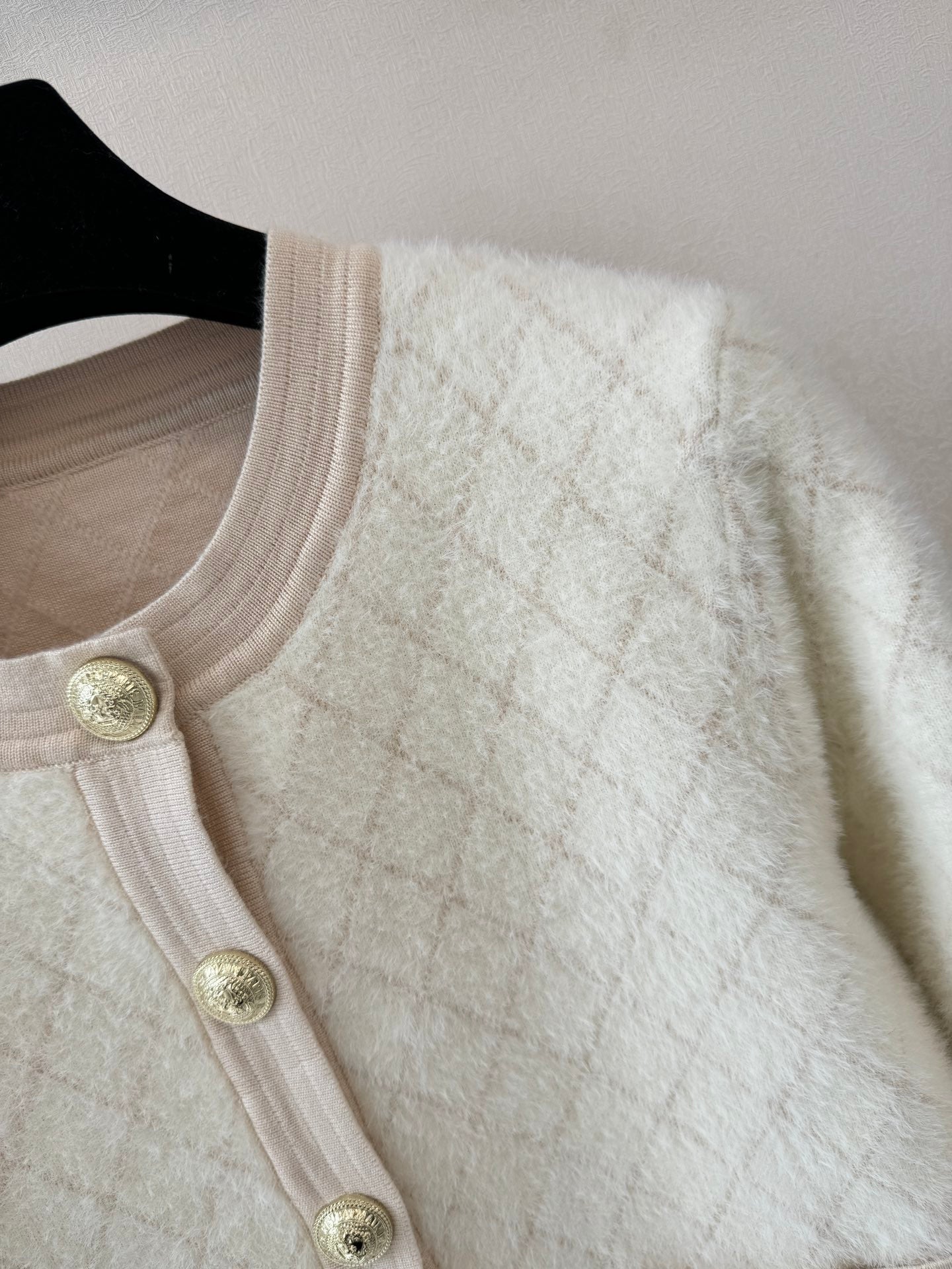 25fw new diamond wool knitted cardigan