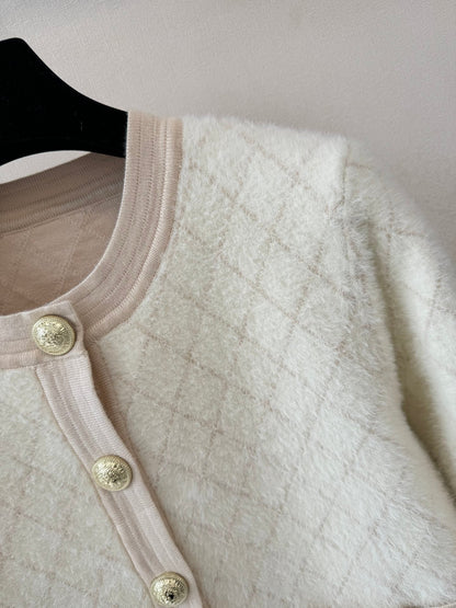 25fw new diamond wool knitted cardigan