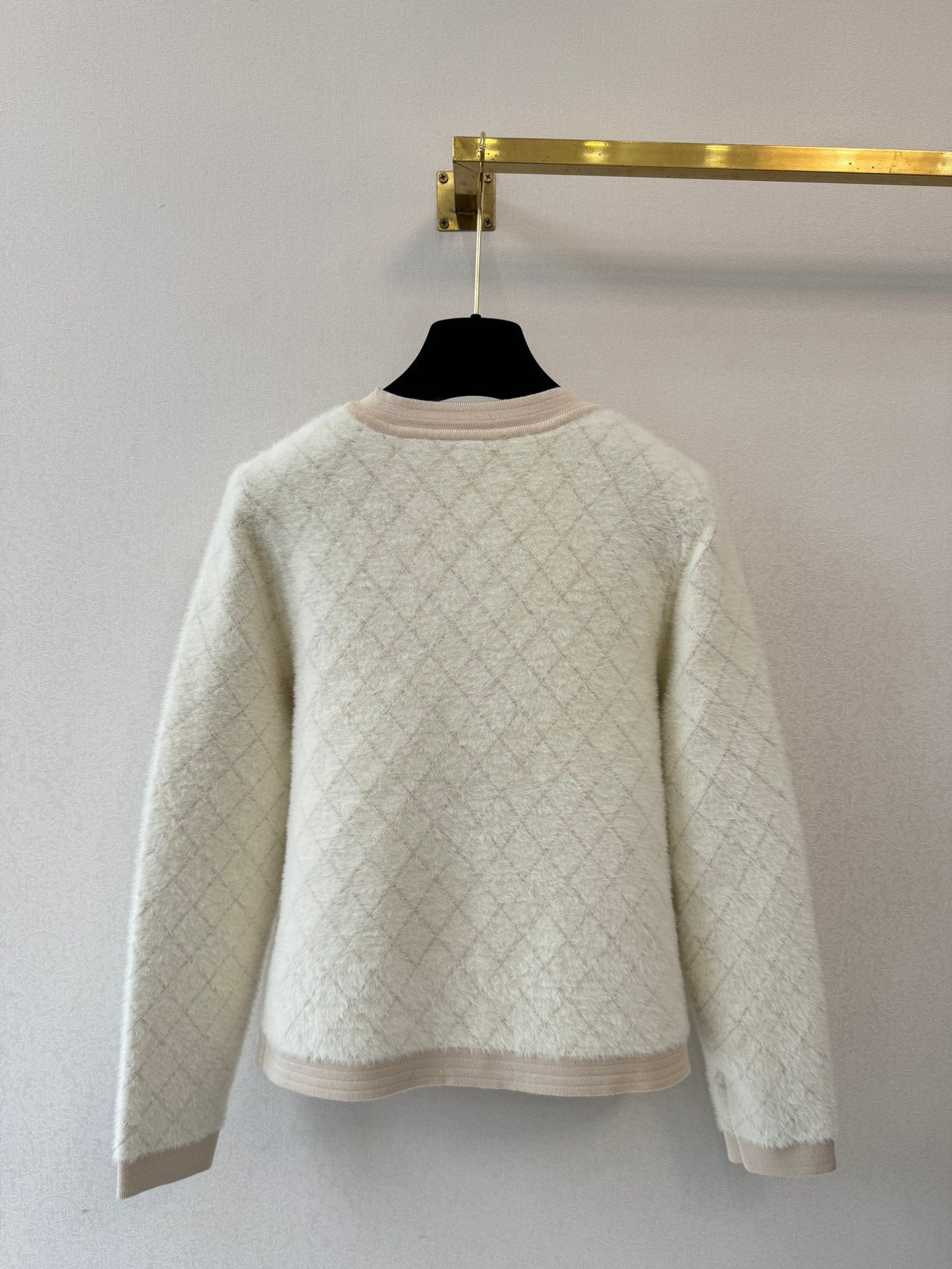 25fw new diamond wool knitted cardigan