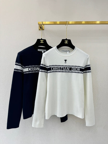 25fw new letter logo wool knitted long sleeve